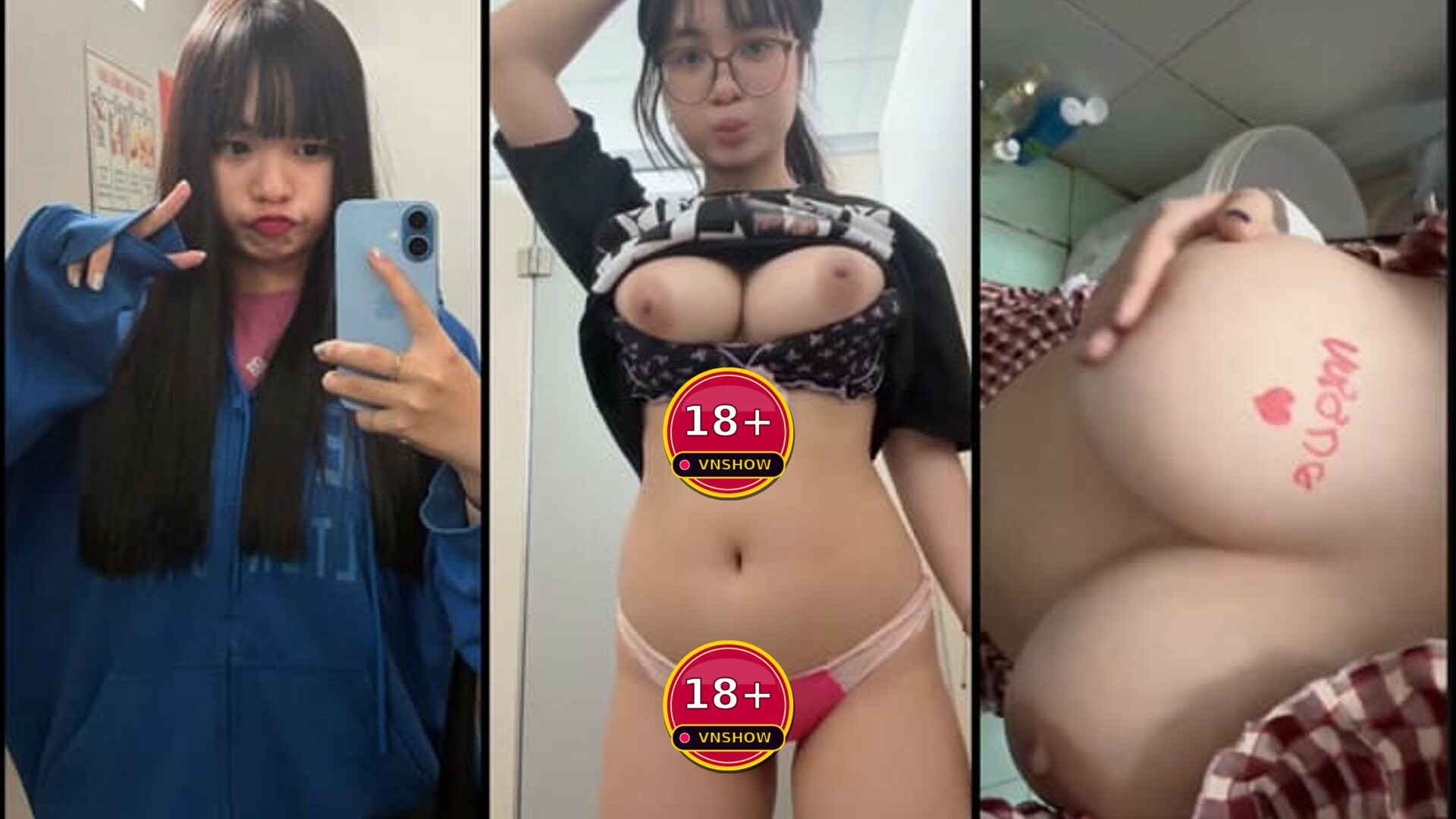 Full Clip 13p Ngọc Chi 2ka 10 vú to như bát oto ký tên tên Vương lên vú