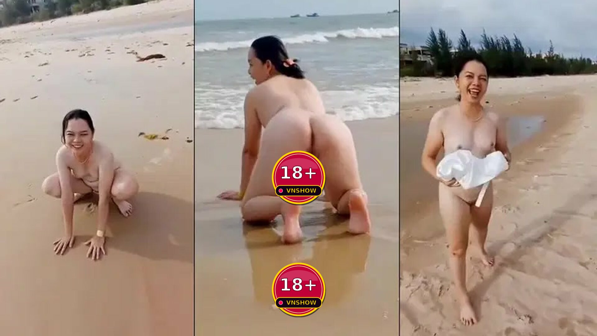 Đưa chị yêu miền Tây đi ngắm biển mà chị chơi bạo cởi hết đồ tạo dáng cho em trai quay phim