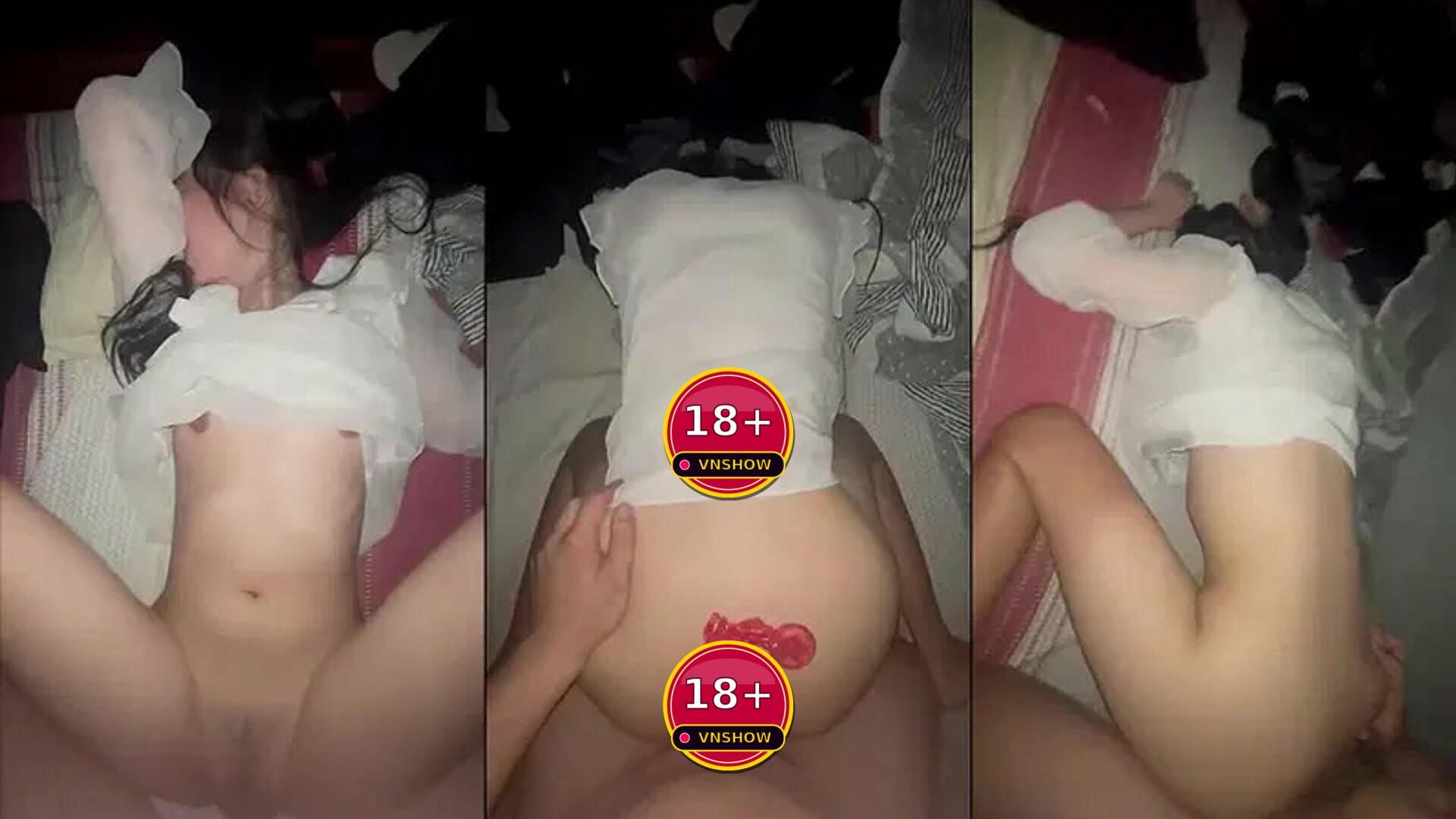 Lúc em sướng anh lén cởi bao ra chơi trần xuất tinh ngập b*ớm em cũng chịu
